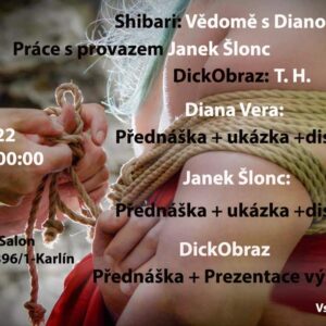 Shibari: Vědomě s Dianou Verou. Práce s provazem Janek Šlonc + T. H. DickObraz